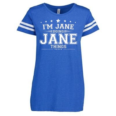 Im Jane Doing Jane Things Enza Ladies Jersey Football T-Shirt