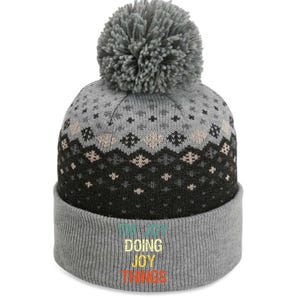 I'M Joy Doing Joy Things Personalized First Name Gift The Baniff Cuffed Pom Beanie