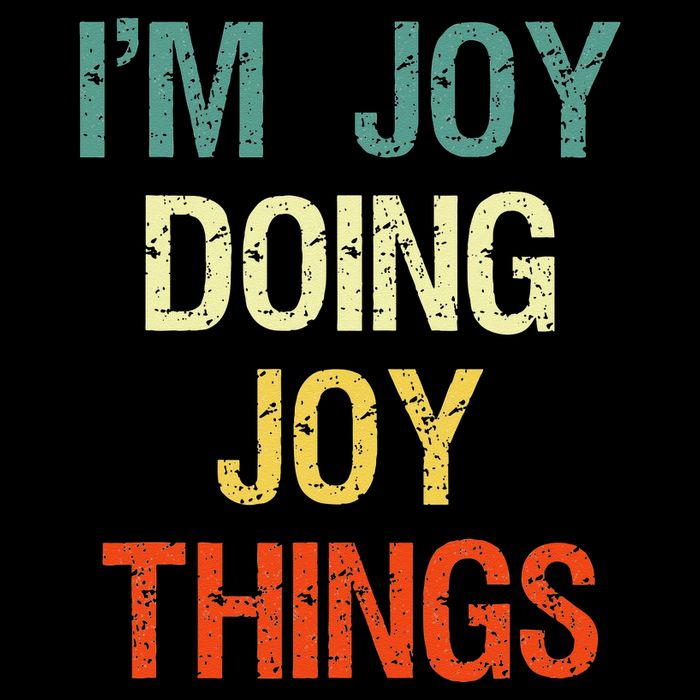 I'M Joy Doing Joy Things Personalized First Name Gift Flexfit Unipanel Trucker Cap