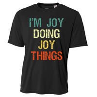 I'M Joy Doing Joy Things Personalized First Name Gift Cooling Performance Crew T-Shirt