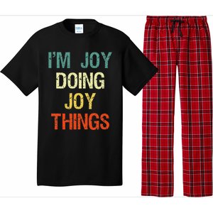 I'M Joy Doing Joy Things Personalized First Name Gift Pajama Set