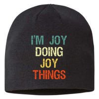 I'M Joy Doing Joy Things Personalized First Name Gift Sustainable Beanie