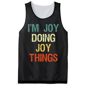 I'M Joy Doing Joy Things Personalized First Name Gift Mesh Reversible Basketball Jersey Tank