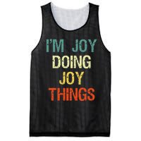 I'M Joy Doing Joy Things Personalized First Name Gift Mesh Reversible Basketball Jersey Tank