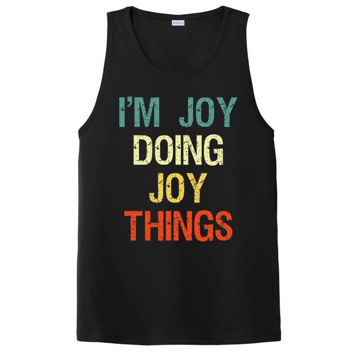 I'M Joy Doing Joy Things Personalized First Name Gift PosiCharge Competitor Tank