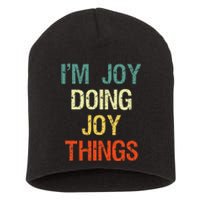 I'M Joy Doing Joy Things Personalized First Name Gift Short Acrylic Beanie