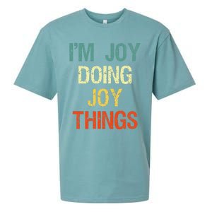 I'M Joy Doing Joy Things Personalized First Name Gift Sueded Cloud Jersey T-Shirt