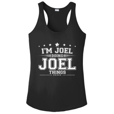 Im Joel Doing Joel Things Ladies PosiCharge Competitor Racerback Tank