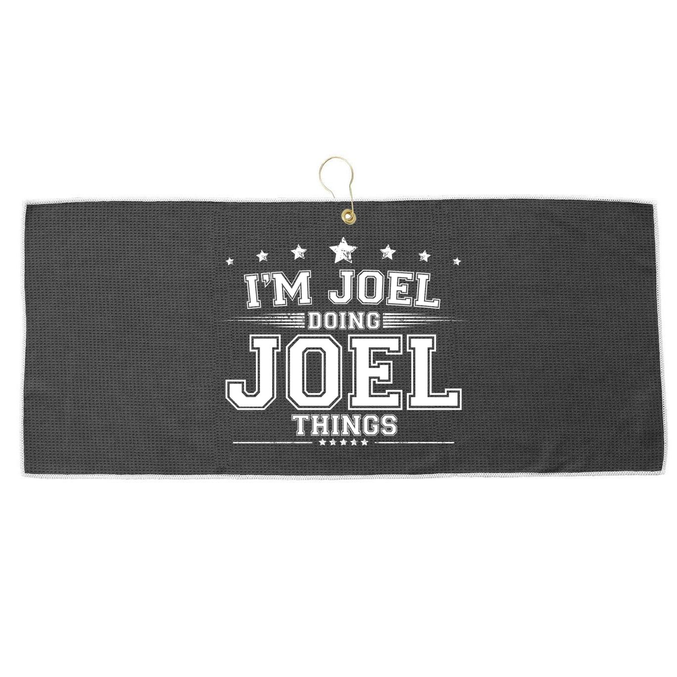 Im Joel Doing Joel Things Large Microfiber Waffle Golf Towel
