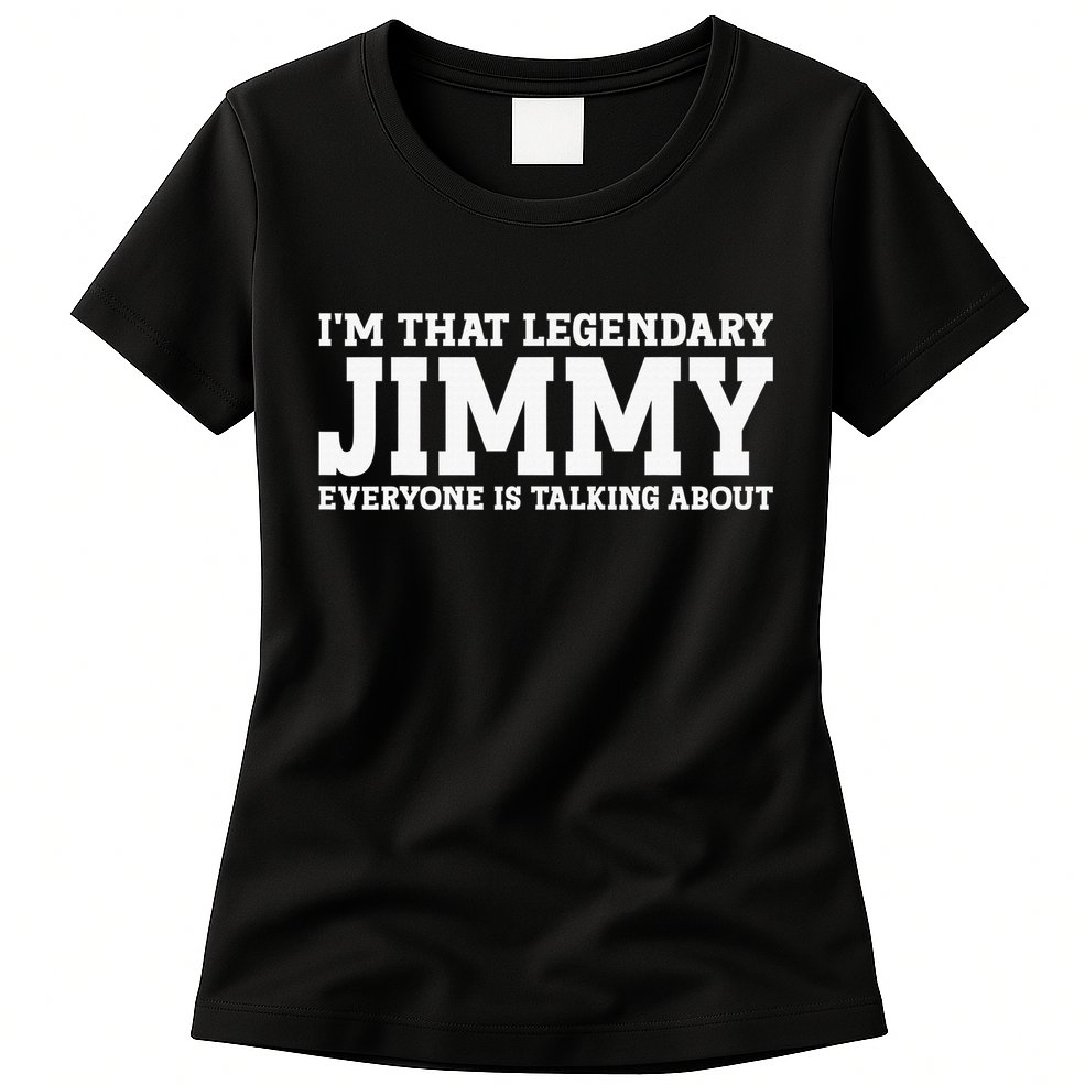 I'm Jimmy Doing Jimmy Things Funny Personalized Name Womens T-Shirt
