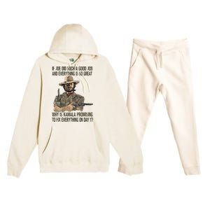 If Joe Did Such A Good Job And Everything Is So Great Premium Hooded Sweatsuit Set