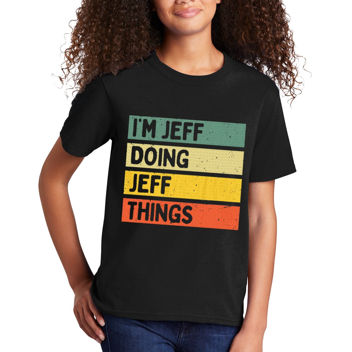 IM Jeff Doing Jeff Things Funny Personalized Quote Kids T-Shirt