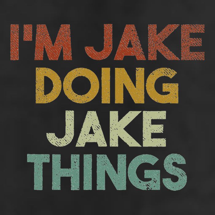 IM Jake Doing Jake Things Funny First Name Jake 7 Panel Mesh Trucker Snapback Hat