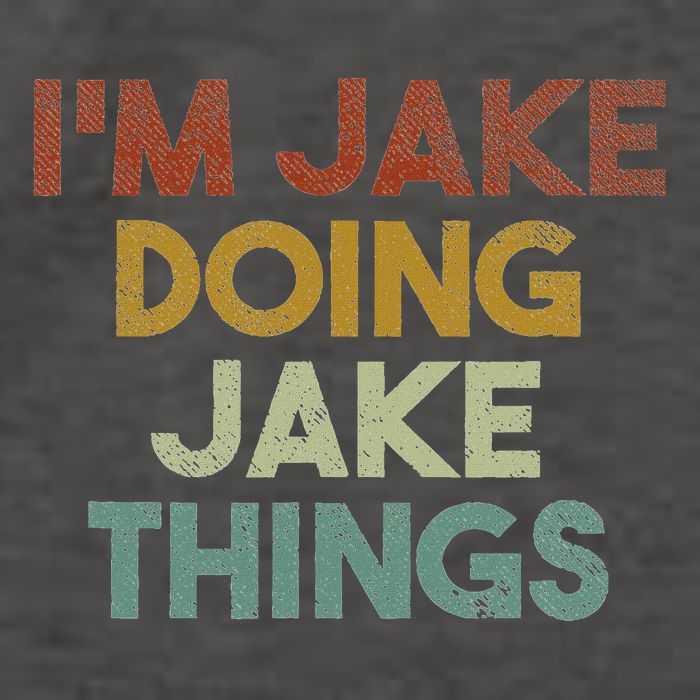 IM Jake Doing Jake Things Funny First Name Jake Vector Backpack