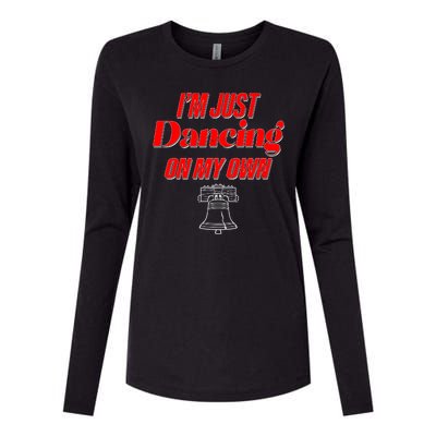 I'm Just Dancing On My Own Philadelphia Baseball Fan Womens Cotton Relaxed Long Sleeve T-Shirt