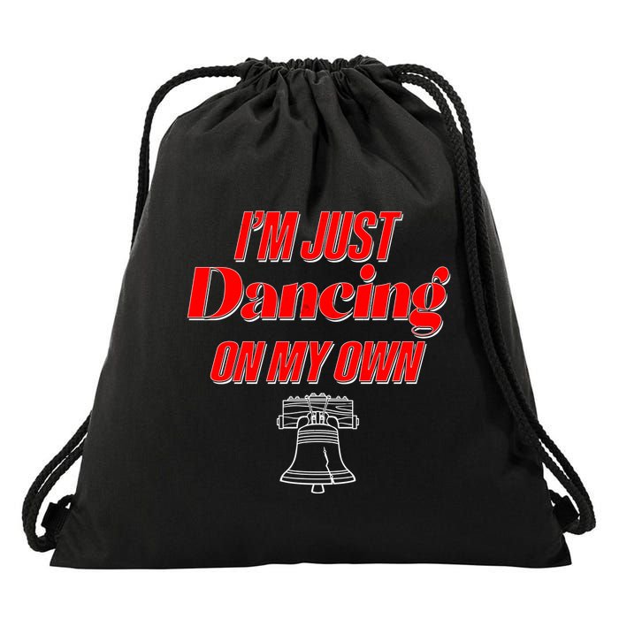 I'm Just Dancing On My Own Philadelphia Baseball Fan Drawstring Bag