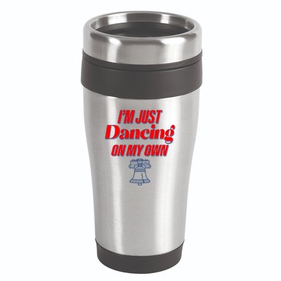 I'm Just Dancing On My Own Philadelphia Baseball Fan 16oz Travel Tumbler
