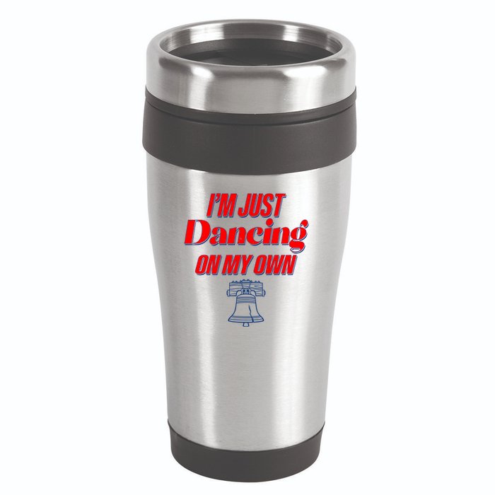 I'm Just Dancing On My Own Philadelphia Baseball Fan 16oz Travel Tumbler