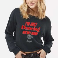 I'm Just Dancing On My Own Philadelphia Baseball Fan Cropped Pullover Crew