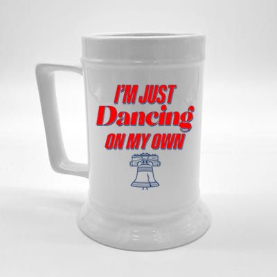 I'm Just Dancing On My Own Philadelphia Baseball Fan Beer Stein