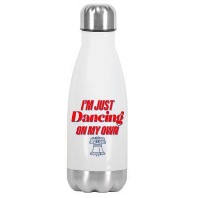 I'm Just Dancing On My Own Philadelphia Baseball Fan Stainless Steel Insulated Water Bottle