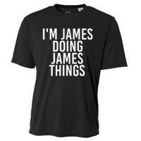 IM James Doing James Things Funny Christmas Gift Idea Cooling Performance Crew T-Shirt