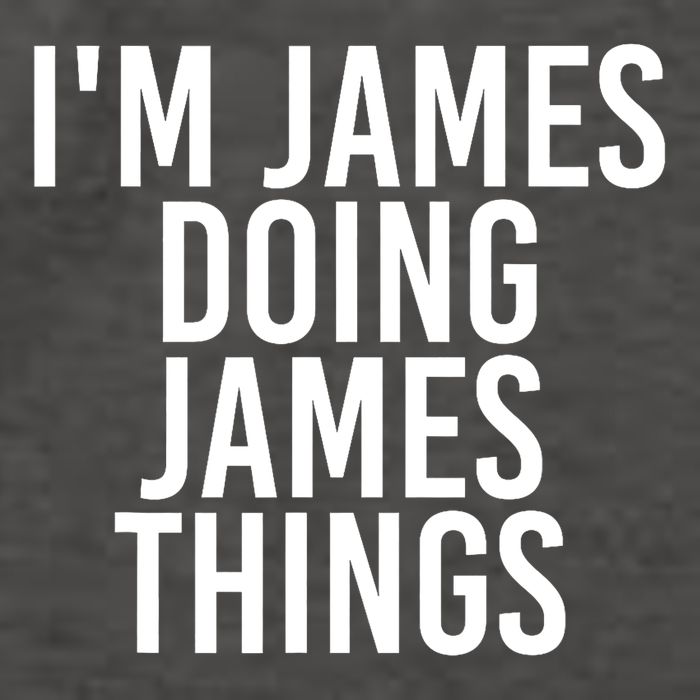 IM James Doing James Things Funny Christmas Gift Idea Vector Backpack