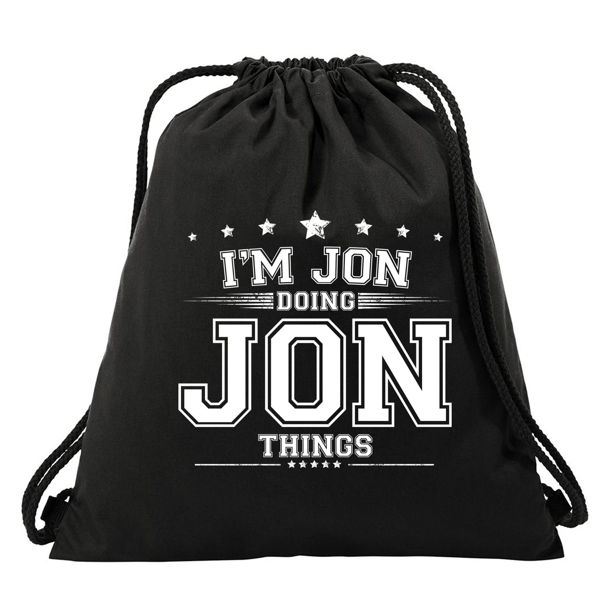 Im Jon Doing Jon Things Drawstring Bag