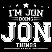 Im Jon Doing Jon Things Drawstring Bag