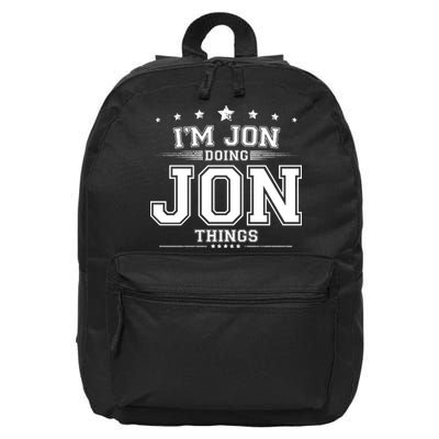 Im Jon Doing Jon Things 16 in Basic Backpack