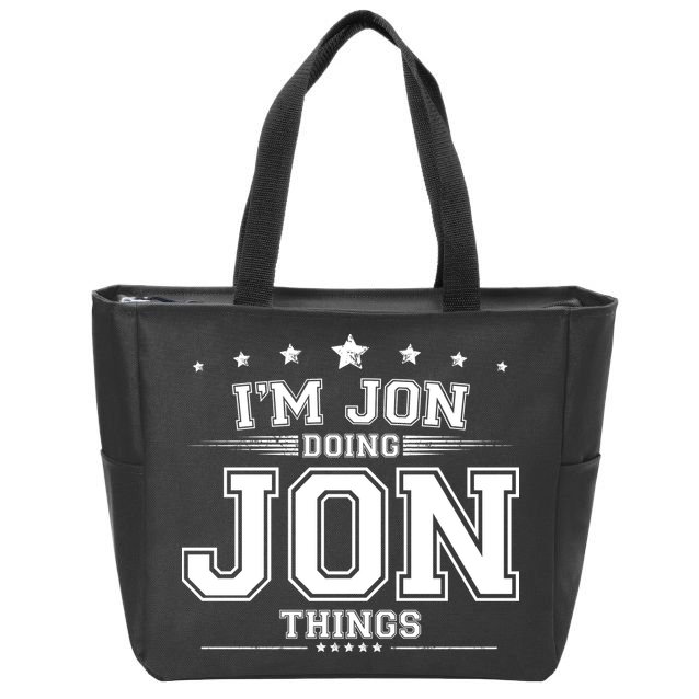 Im Jon Doing Jon Things Zip Tote Bag