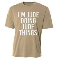 I'M JUDE DOING JUDE THINGS Funny Birthday Name Gift Idea Cooling Performance Crew T-Shirt