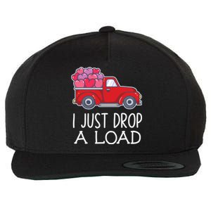 I Just Drop A Load Of Hearts Valentines Day Truck Gift Wool Snapback Cap