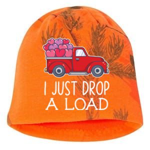 I Just Drop A Load Of Hearts Valentines Day Truck Gift Kati - Camo Knit Beanie