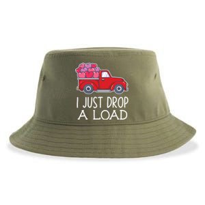 I Just Drop A Load Of Hearts Valentines Day Truck Gift Sustainable Bucket Hat