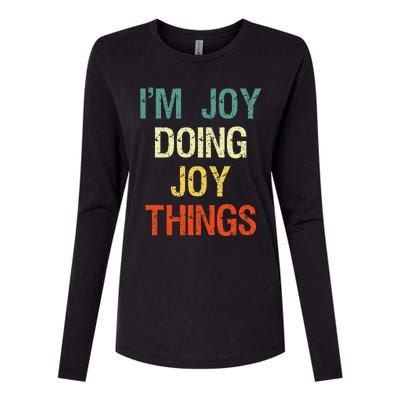 IM Joy Doing Joy Things Personalized First Name Gift Womens Cotton Relaxed Long Sleeve T-Shirt