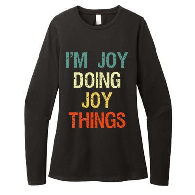 IM Joy Doing Joy Things Personalized First Name Gift Womens CVC Long Sleeve Shirt