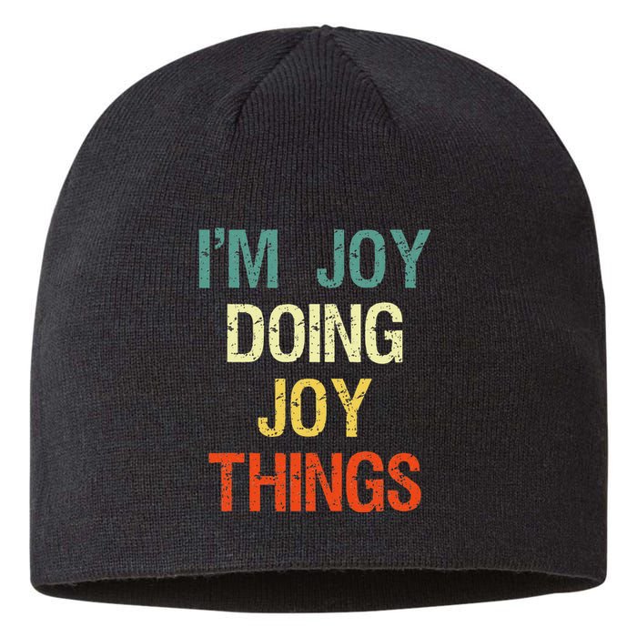 IM Joy Doing Joy Things Personalized First Name Gift Sustainable Beanie