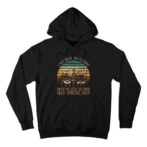 I Just Enjoy & Celebrate Enjoy Quotes Music Whiskey Glasses Hoodie