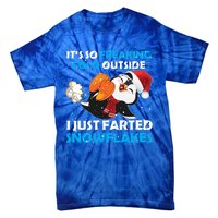 I Just Farted Snowflakes Funny Penguin Lover Christmas Cool Gift Tie-Dye T-Shirt