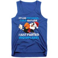 I Just Farted Snowflakes Funny Penguin Lover Christmas Cool Gift Tank Top