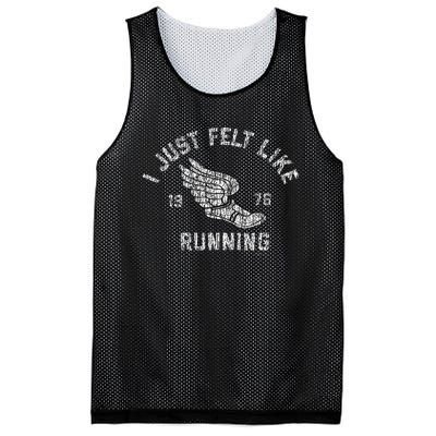 I Just Felt Like Running 1976 Logo Mesh Reversible Basketball Jersey Tank