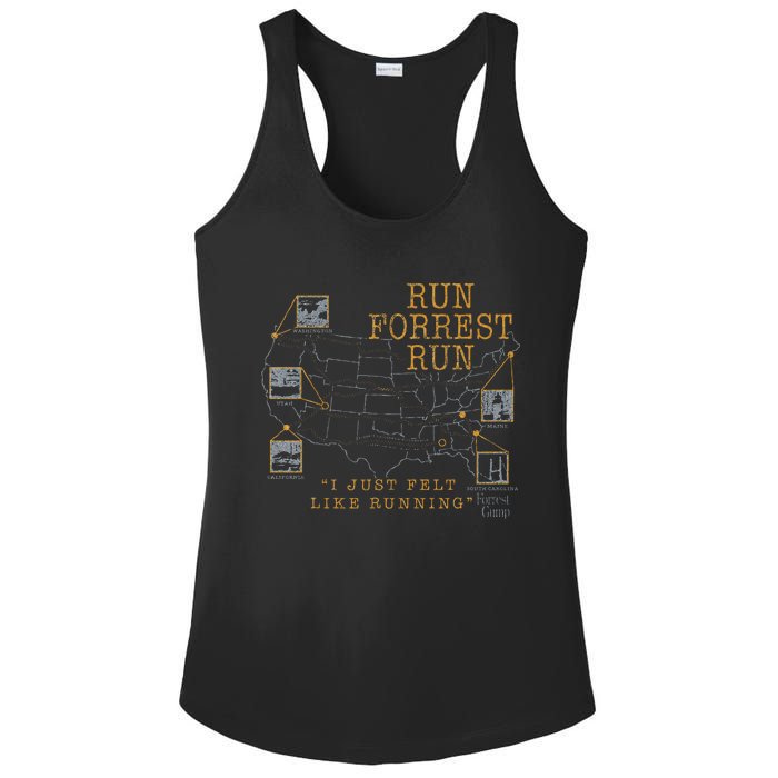 I Just Felt Like Running Quote Ladies PosiCharge Competitor Racerback Tank