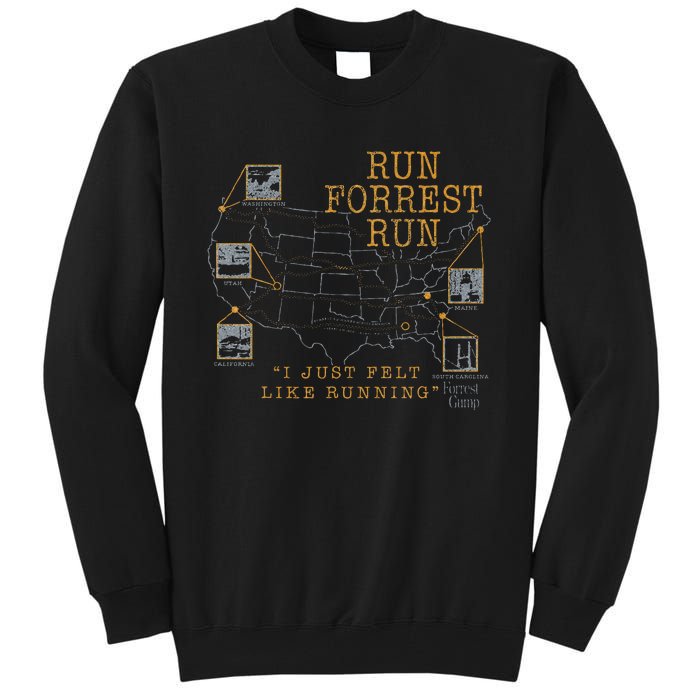 I Just Felt Like Running Quote Tall Sweatshirt