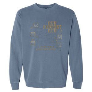 I Just Felt Like Running Quote Garment-Dyed Sweatshirt