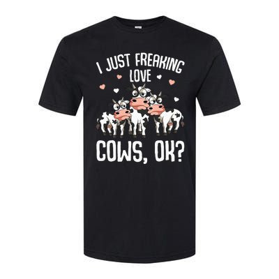 I just freaking love Cows Farmers Cow Lover Softstyle CVC T-Shirt