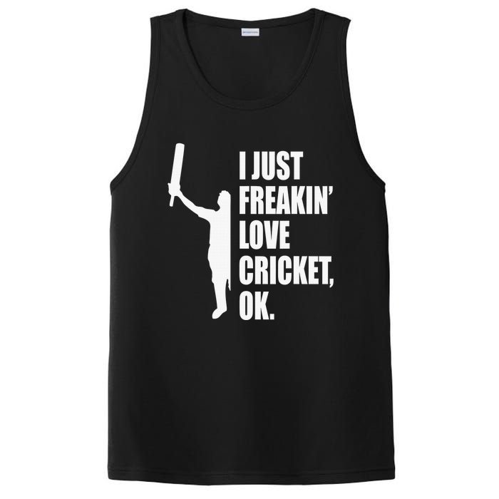 I Just Freakin Love Cricket Funny Gift PosiCharge Competitor Tank