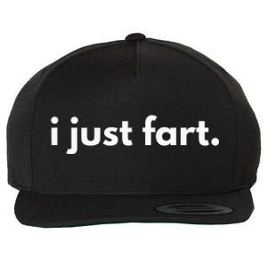 I Just Fart Gross Funny Fart Gifts I Just Farted Wool Snapback Cap