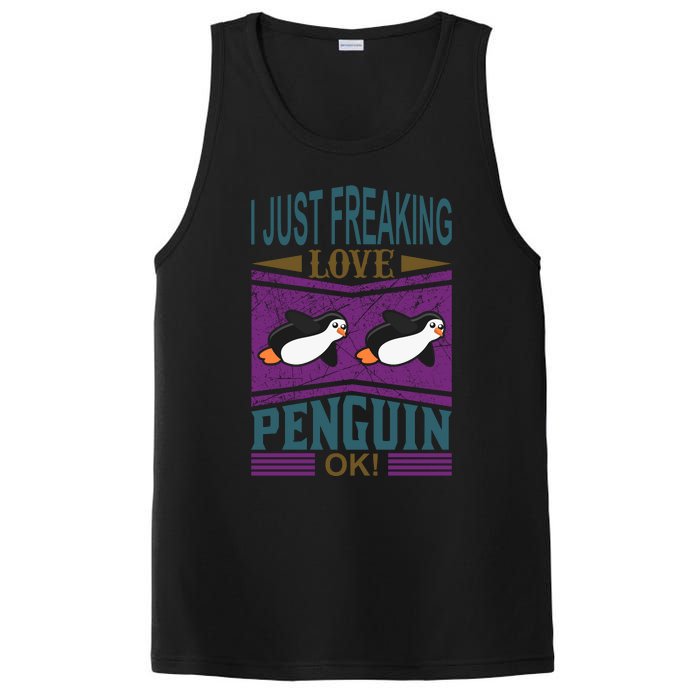 I Just Freaking Love Penguin Ok PosiCharge Competitor Tank