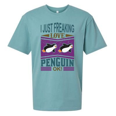 I Just Freaking Love Penguin Ok Sueded Cloud Jersey T-Shirt